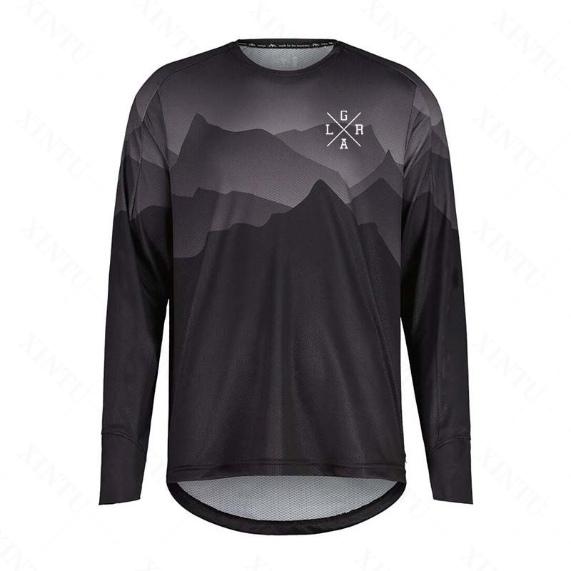 Mountain Biking Jerseys Men - قميص رجالي للدراجات النارية بأكمام طويلة،