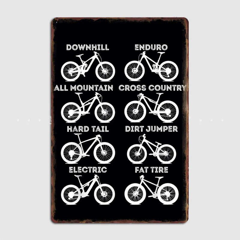 Mountain Biking Europe - لافتة معدنية بتصميم ريترو لمحبي ركوب