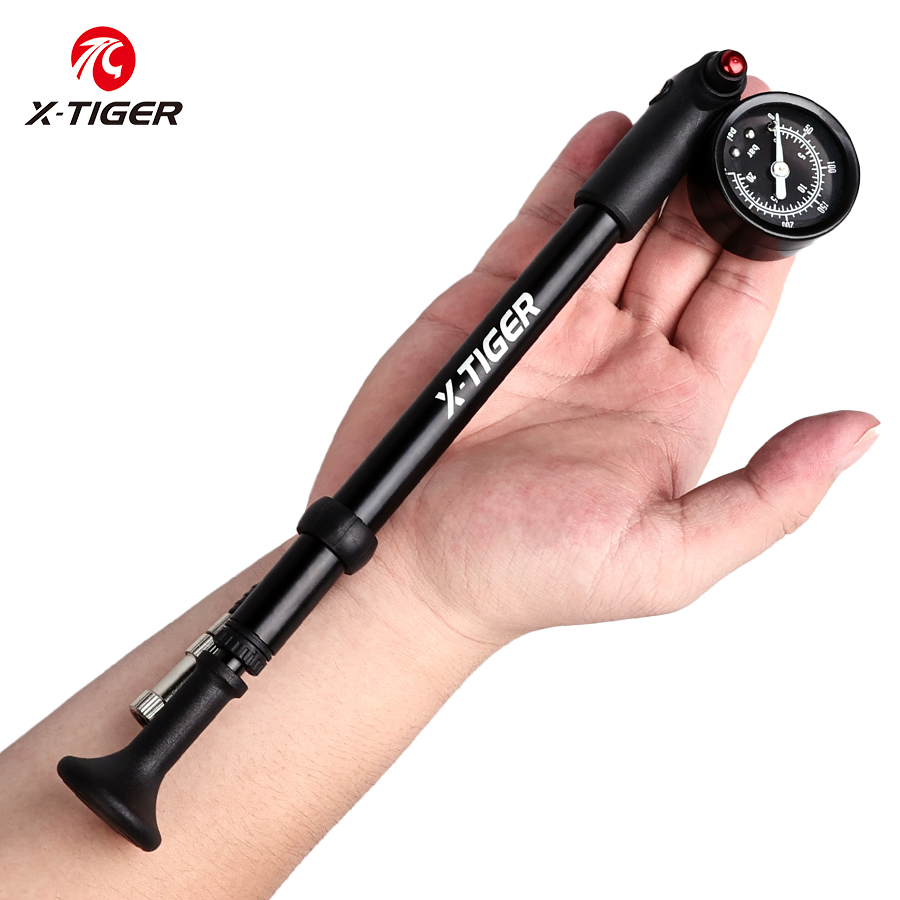 Mtb Fork Air - مضخة هواء محمولة للدراجة X-TIGER عالية