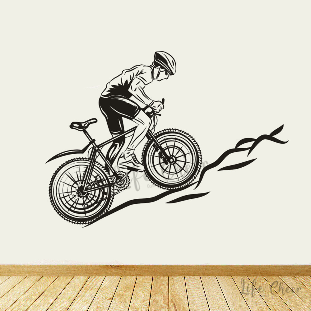 Mountain Biking Europe - ملصقات حائط لركوب الدراجات الجبلية، ملصقات