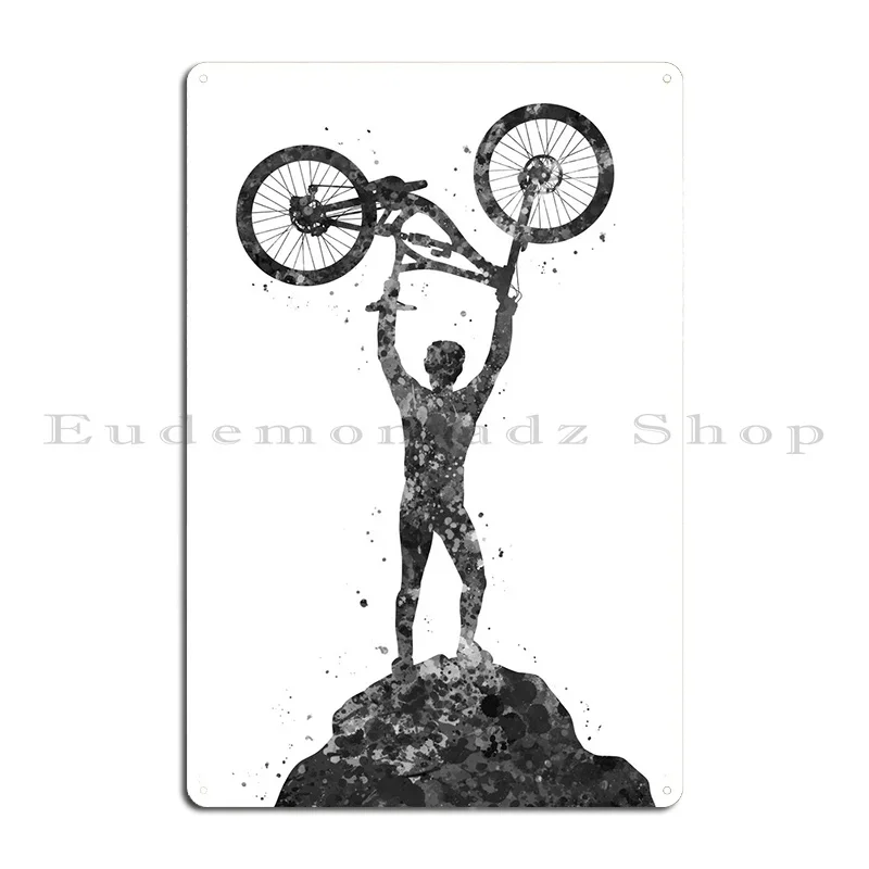 لافتة معدنية بتصميم دراجة جبلي - مراجعة Mountain Biking Europe وسعره
